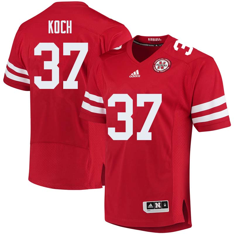 Men #37 Sam Koch Nebraska Cornhuskers College Football Jerseys Sale-Red - Click Image to Close
